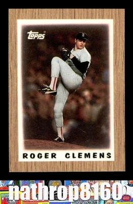 1987 Topps Mini Major League Leaders #42 Roger Clemens  NM/NM+  11162 - Image 1 of 4
