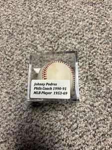 johnny podres signed baseball With Case, , 55 World Series MVP , Yankees - Picture 1 of 6