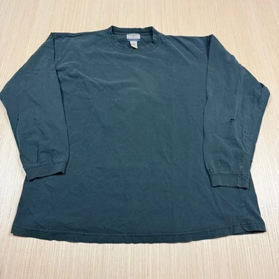 Camiseta De Colección Años 90 Desteñida Negra Envejecida Manga Larga Grande Para Hombre Sierra Alta Foto 1 de 4