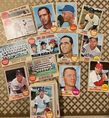 1968 Topps Baseball Singles You Pick Set Builder - Mostly VG to EX, Pics Of All - Image 1 of 2