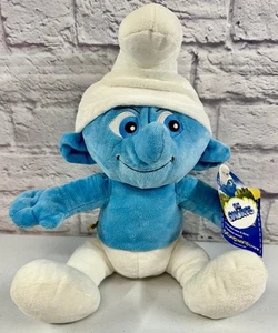 *BRAND NEW* 16” Build A Bear 2011 Clumsy Smurf Plush Boy The Smurfs Movie - Picture 1 of 2