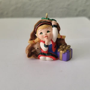 2001 Curius the Elf Hallmark Keepsake adorno de Navidad  - Imagen 1 de 4