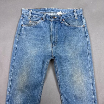 Vintge Levis Jeans Mens 34x30 Blue 90s Orange Tab Made USA Denim Pant Dirty Wash - Image 1 of 4