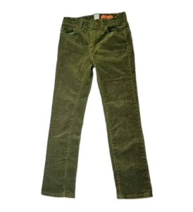 Crewcuts J. Crew Kids 100% Cotton Corduroy Forest Green Skinny Fit Size (8) - Picture 1 of 4