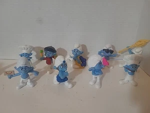 Lot of 9 Smurf Figures Peyo 2011 / 2013 McDonalds Toys #1 - Picture 1 of 4