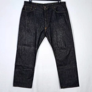 Levi Strauss & Co Original Fit 501 Button Fly Schwarz Denim Jeans Herren 42 x 30 - Bild 1 von 15