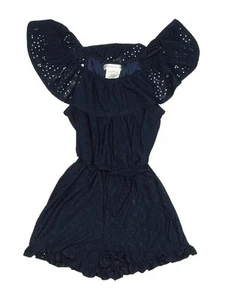 Love Squared Girls Girls Blue Overall Shorts 7 - Picture 1 of 2