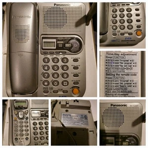 Panasonic GigaRange KX-TG2257S 2.4 GHz Single Line Cordless Phone System Silver - Zdjęcie 1 z 7