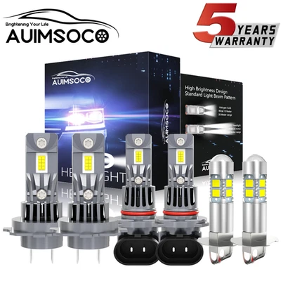 For Volkswagen Cabrio Convertible 2.0L 2000-2002 - LED Headlight Fog Light Bulbs - Image 1 of 4