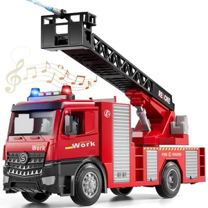 Beby Buty Toddlers Toys for Ages 3-5, Fire Truck with Ladder Toys for Toddler... - Picture 1 of 7