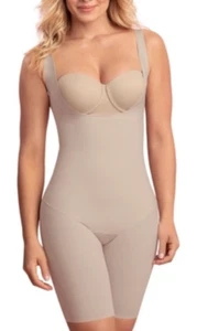 Leonisa Women's Undetectable Step-In Mid-Thigh Body Shaper Nude Large - Picture 1 of 4