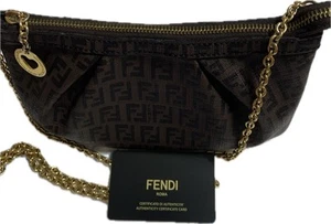 Fendi Zucchino Spalmati Forever Pochette With Authentication Card. PRISTINE  - Picture 1 of 13