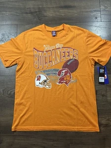 Tampa Bay Buccaneers Shirt Erwachsene Retro orange cremefarben neu mit Etikett Medium - Bild 1 von 4