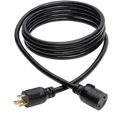 Tripp Lite Heavy-Duty Cord 30A 10AWG L6-30P to L6-30R Locking 14ft 14' P041-014 - Image 1 of 4
