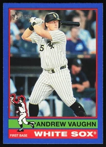 2025 Topps Heritage Andrew Vaughn #413 Dark Blue - Picture 1 of 2