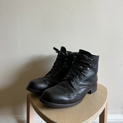 Bota Wolverine Addison W05344 1000 millas punta de ala negra talla 7,5D hecha en EE. UU. Foto 1 de 4