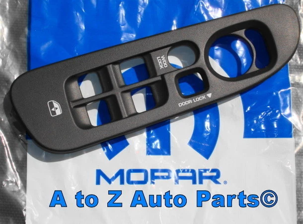 NEW 2003-2005 Dodge Ram DRIVER GRAY Power Window Switch TRIM BEZEL, OEM Mopar! Foto 1 de 1