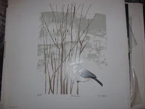 Chickadee Print By B. Cook Signed CHICK0 DSS - Picture 1 of 1