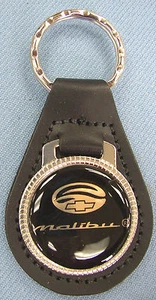 Black Chevrolet MALIBU Leather #3295 Key ring 1972 1973 1974 1975 1976 77 1978  - Picture 1 of 3