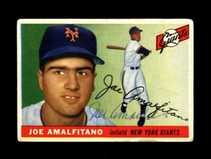 Topps Joe Amalfitano 1955 #144 Giants autógrafo firmado - Imagen 1 de 1