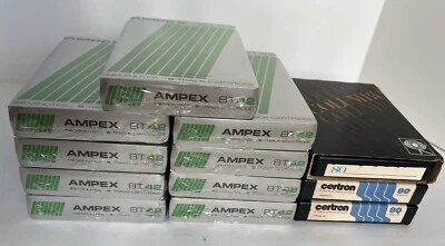 NINE AMPEX 8T42 8 PISTAS 42 MINUTOS CARTUCHOS | SELLADO DE FÁBRICA EN BLANCO + 3 8 pistas Foto 1 de 4