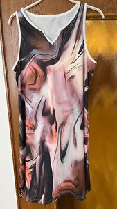 Strandkleid abstrakt / Bunt NEU Größe M - Bild 1 von 6