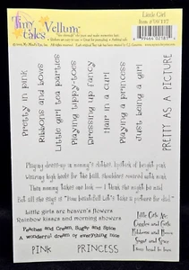 My Mind's Eye LITTLE GIRL Tiny Tales Vellum Aufkleber Zitate Sprüche KOSTENLOSER VERSAND - Bild 1 von 1