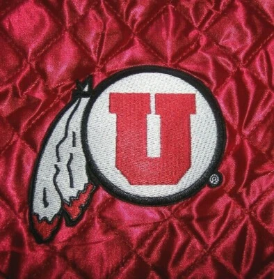 NCAA Utah Utes Quilted Red Hobo Zippered Bag Tote Purse Pro-FAN-ity Littlearth  - Image 1 of 4