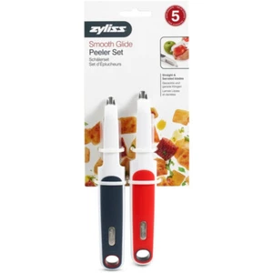 Zyliss Smooth Glide Peeler Set Vegetable Fruit Straight Serrated Stainless - Picture 1 of 7
