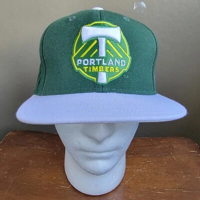 Portland Timbers MLS Adidas Snapback Hat Cap Green White - Image 1 of 4