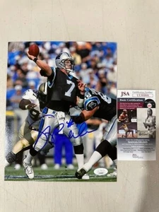Steve Beuerlein signed autographed Carolina Panthers 8x10 photo JSA - Picture 1 of 3
