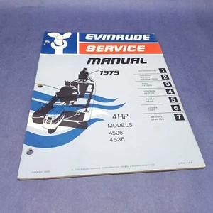 1975 Evinrude 5088 Service Manual 4 HP Models 4506 4536 OMC - Picture 1 of 4