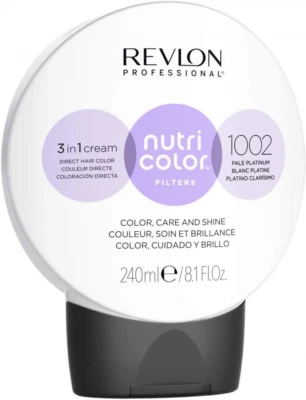 REVLON PROFESSIONAL Nutri Color Filter, Metallic 240 ml, 1002 Pale Platinum  - Bild 1 von 4