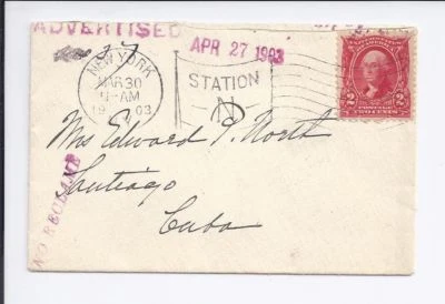 301 on 1903 Cover to CARIBBEAN & BACK - AMAZING ARRAY of POSTAL MARKINGS !! - Image 1 of 2