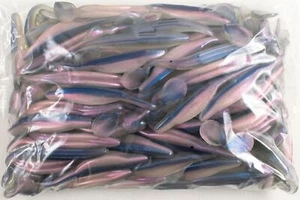 ZOOM SWIMMIN' SUPER FLUKE JR 100 PACK BULK 4" 117-355 PRO BLUE RED PEARL B7420 - Picture 1 of 3
