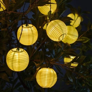 IKEA SOLVINDEN 12 Lights LED String Light Indoor/Outdoor Battery Operated White - Picture 1 of 6
