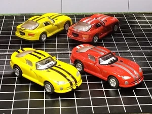 Kinsmart Two Dodge Vipers 1/72 Scale DieCast Rubber Tires GTSR - Picture 1 of 8