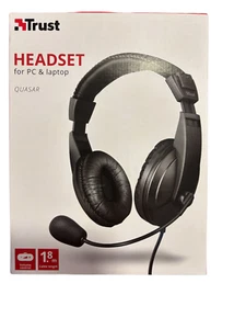Trust Quasar PC Headset with Microphone and Stereo Sound for Computer and Laptop - Picture 1 of 2