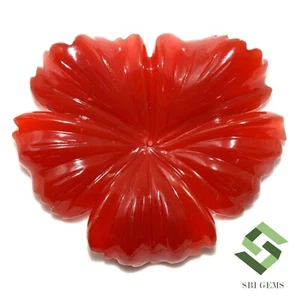 Ónix rojo natural tallado a mano 50x42 mm 90,49 CTS piedras preciosas sueltas - Imagen 1 de 5
