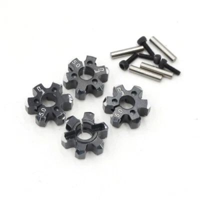 Yeah Racing WA-035BK Alum Lightweight Hex Adaptor Set 12x5mm :1/10 Touring Black - Image 1 of 2