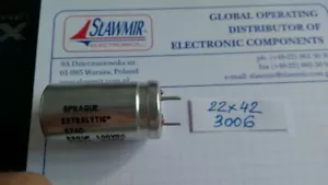 Sprague 220uF 100V 22X42 674D Ll Extralytic Electrolytic Capacitor 105C x2pcs - Picture 1 of 5