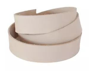 vegetable tanned leather strap cow hide 56" x 1" strip project belt collar tool - Picture 1 of 6