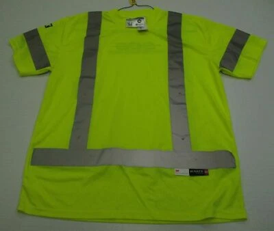 Nueva Camisa MAJESTIC Para Hombre Talla M Seguridad en el Trabajo REFLECTANTE Amarillo Neón Foto 1 de 4