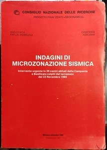 (Geologia) INDAGINI DI MICROZONAZIONE SISMICA - Edizione Settembre 1983 - Imagen 1 de 1