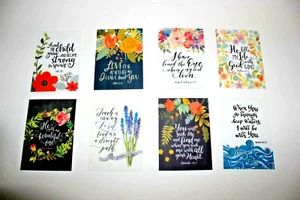 8 Inspirational Fridge Magnets Scripture Bible Verses Christian Religious Gift F - Picture 1 of 5