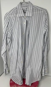 Banana Republic langärmliges gestreiftes Button-Down-Hemd Herren Größe 16-16,5 Tall L - Bild 1 von 4