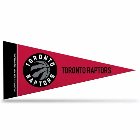 6 Toronto Raptors Mini Pennants. . Felt. 4" x 9"   #802 Cover