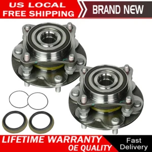 Pair Front Wheel Hub Bearing For 2003 2006 2007-2023 Toyota Tacoma 4WD 6-Lugs - Picture 1 of 8