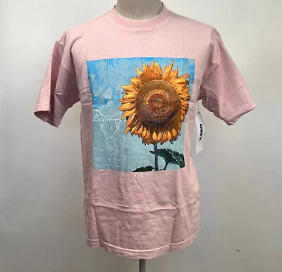 Camiseta Obey Para Hombre Caja Verde Power Rosa Arcilla Talla M Nueva Con Etiquetas Shepard Fairey Girasol Foto 1 de 3