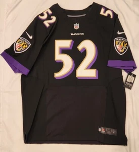 Nike Ray Lewis Baltimore Ravens Men's Black Jersey 52 2XL NWT 2012 - Picture 1 of 4